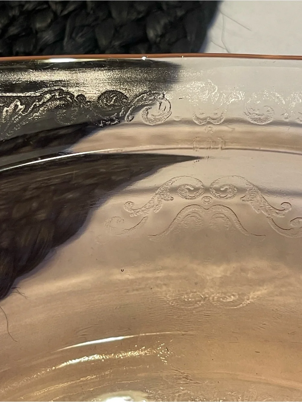 Vintage Jeannette’s Pink Glass Serving vegetable bowl